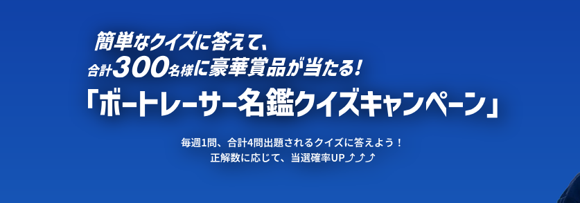 ボートレーサー名鑑クイズキャンペーン